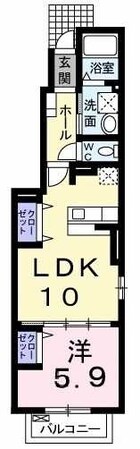 レジデンスガーデンIの物件間取画像